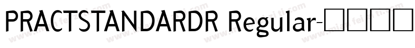 PRACTSTANDARDR Regular字体转换